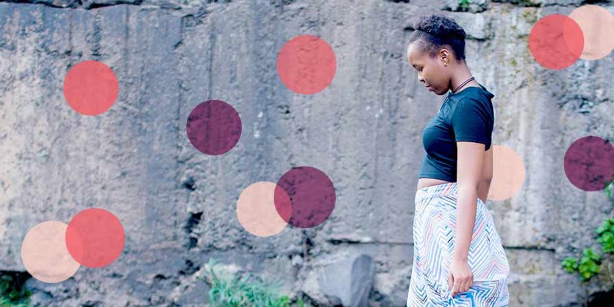 woman walking her own path