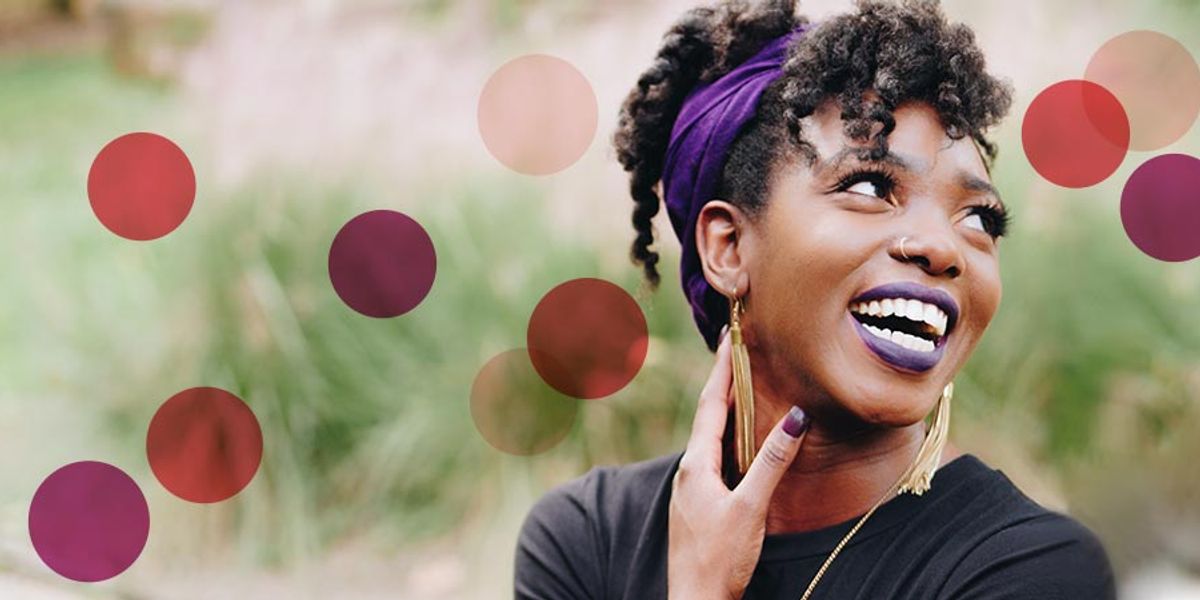 happy woman finding love