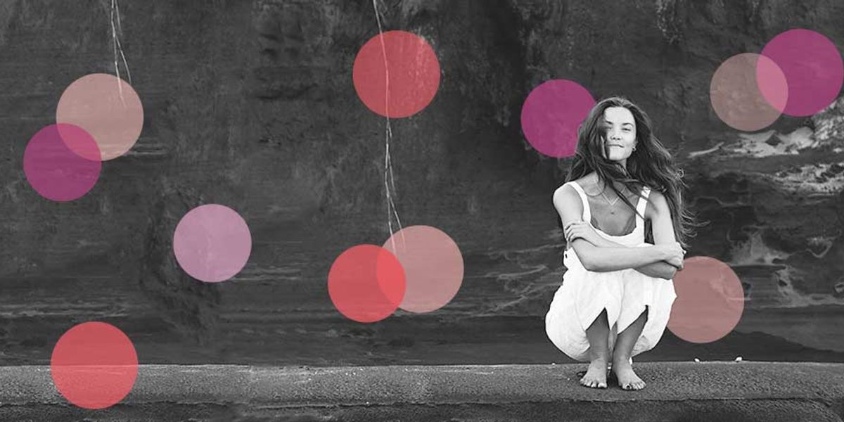 beautiful woman contemplating life