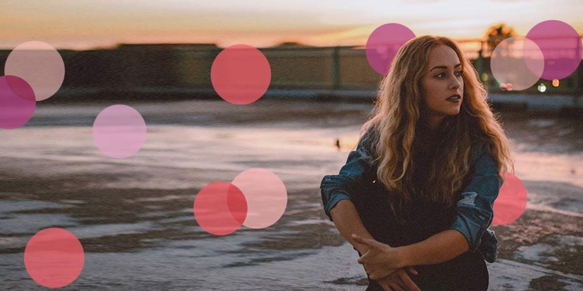 woman sitting by herself
