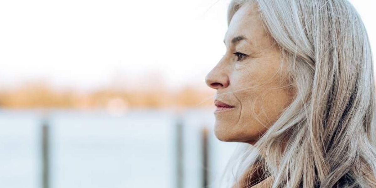 woman looking pensive