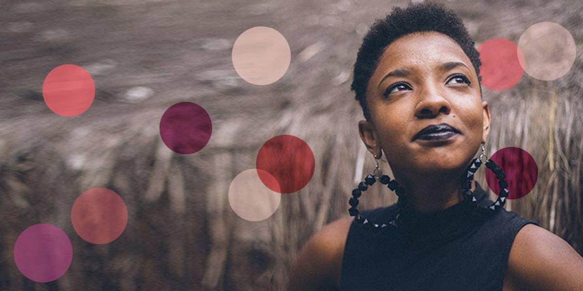 gorgeous woman feeling confident and happy