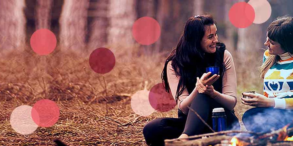 Friends talking and supporting each other