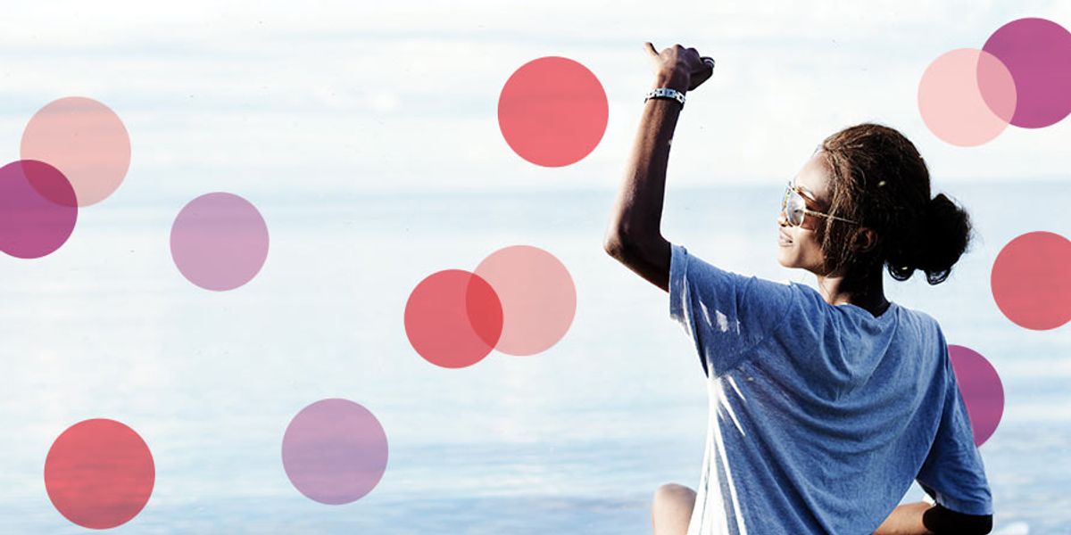 woman dancing full of vitality