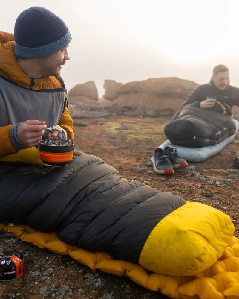 Sea To Summit sleeping bag Spark in use