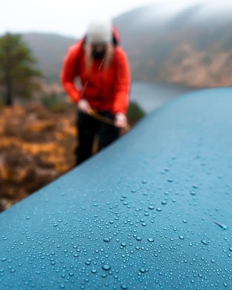 Setting up a Helsport tarp