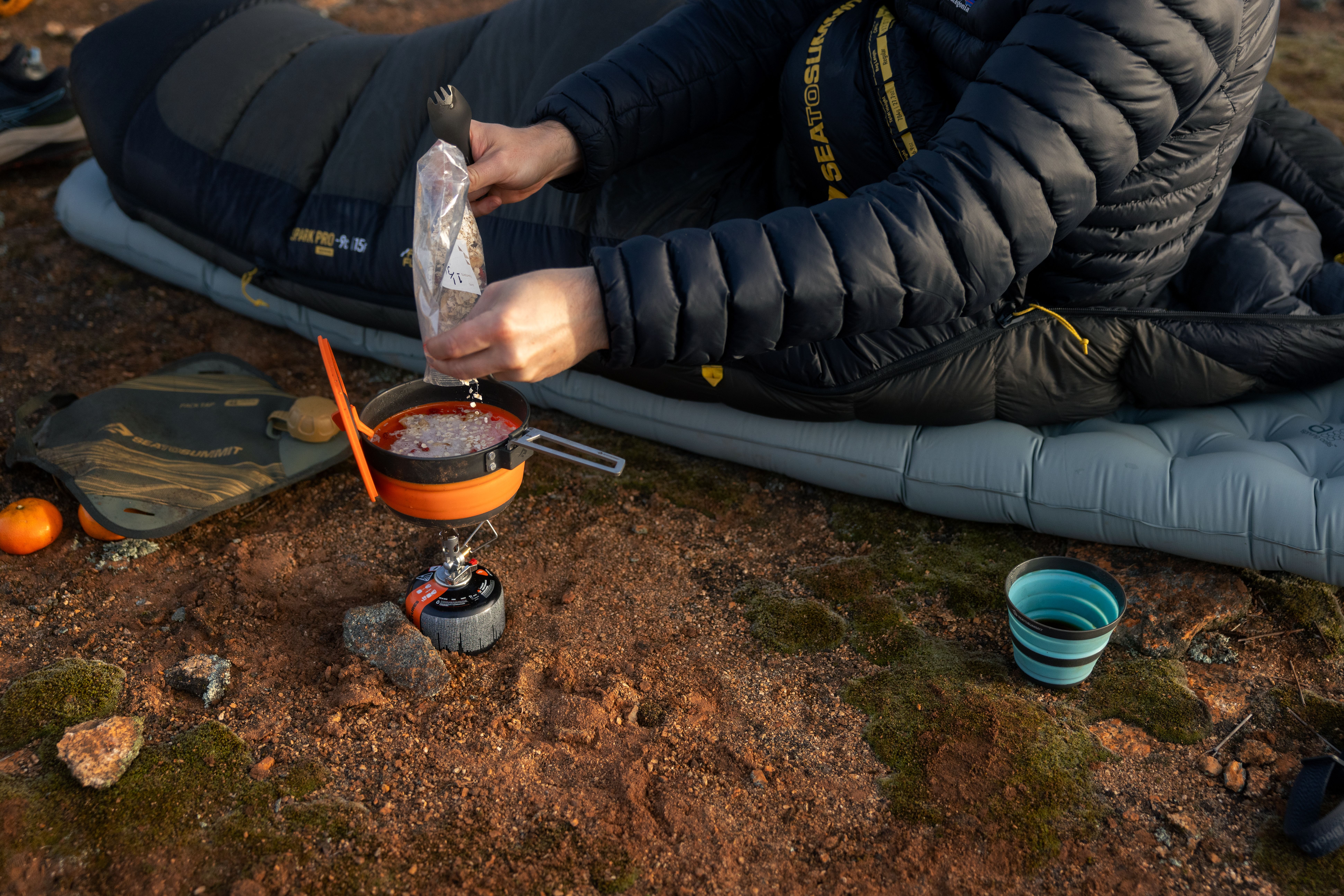 Sea to summit gear in use