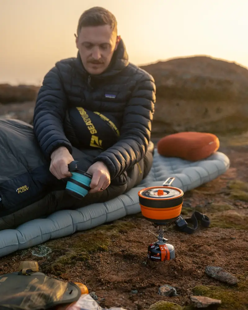 Sea To Summit sleeping pad ether light in use