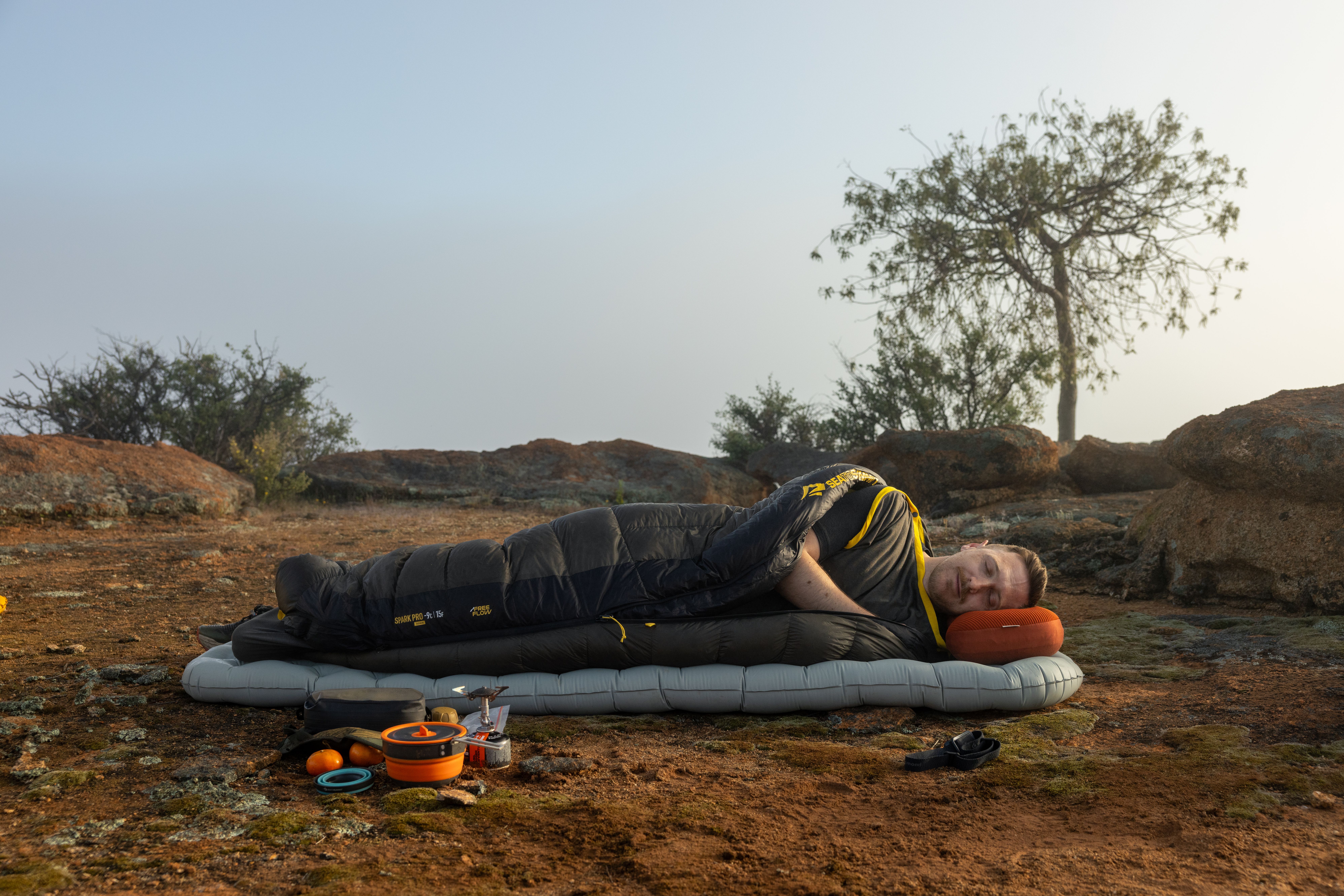 Sleeping on a Sea to Summit sleeping pad