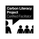 Certified Carbon Literate facilitator logo for Jane Nizi of Figure Eight Creative