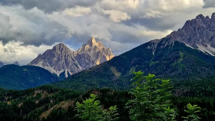 Photo of Tre Scarperi peak in the Dolomites
