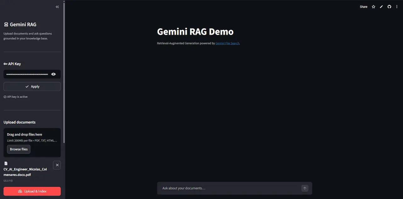 RAG with Gemini API