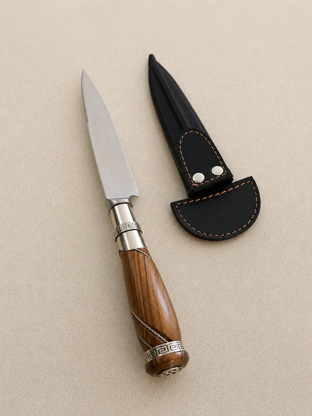 Cuchillo gallonado marron — miniatura 2