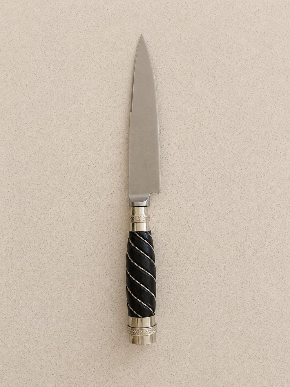 Cuchillo gallonado negro — miniatura 5