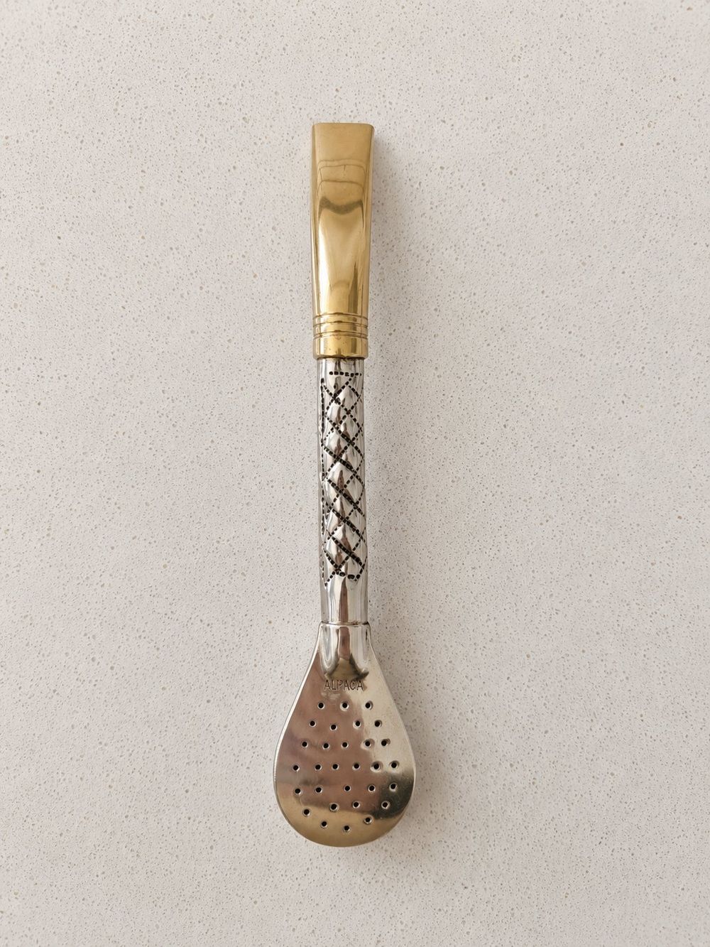 Bombillon de Alpaca · pico de bronce · 2