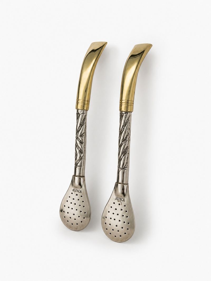 Bombillones de Alpaca • Pico de bronce