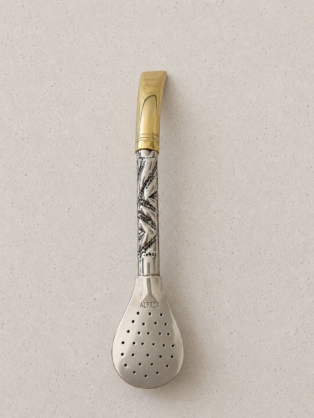 Bombillon de Alpaca · pico de bronce · 1