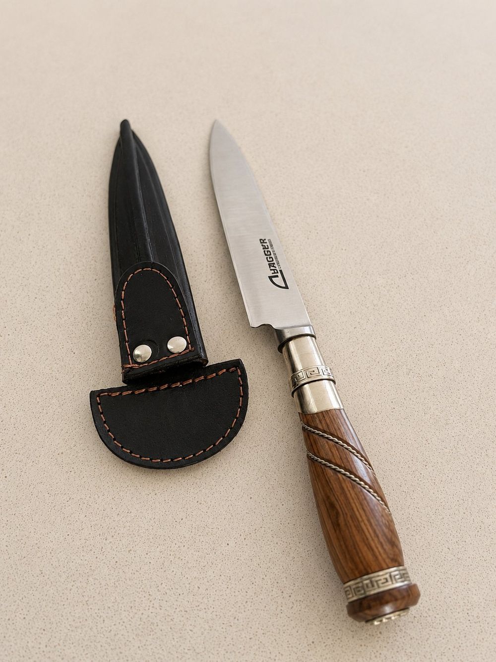Cuchillo gallonado marron — miniatura 3