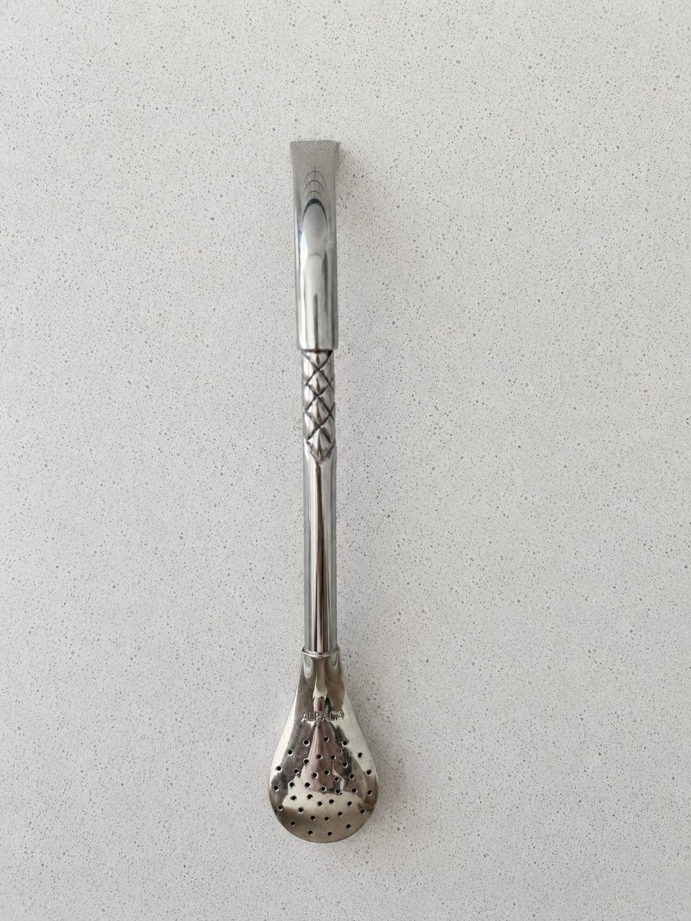 Bombilla de Alpaca · pico de loro · Rombos