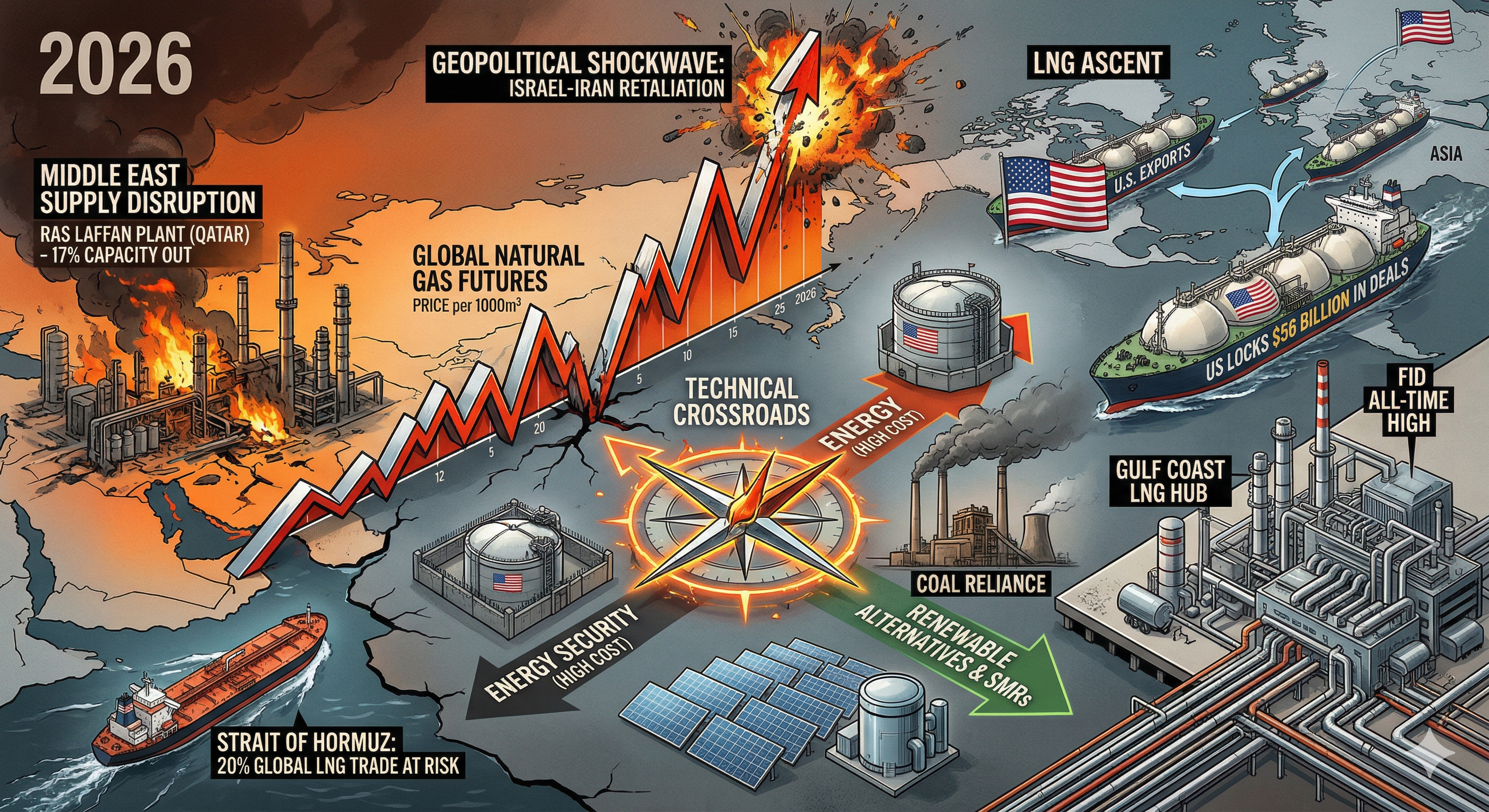 Energy Markets Roiled by Geopolitics: LNG's Ascent and Technical Crossroads