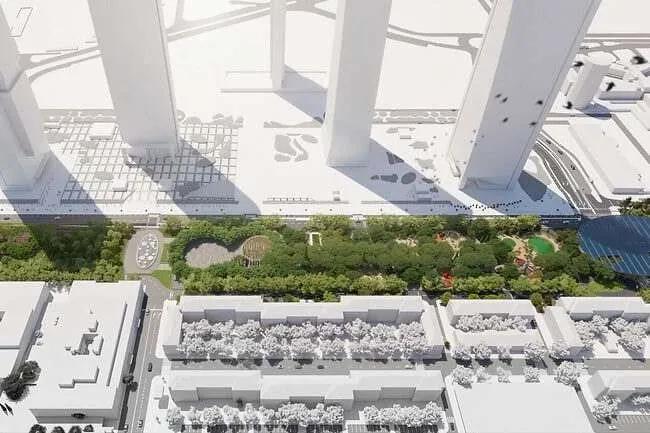 Obras de Parque Castellana: la excavación del futuro túnel frente a las Cuatro Torres comenzará en diciembre