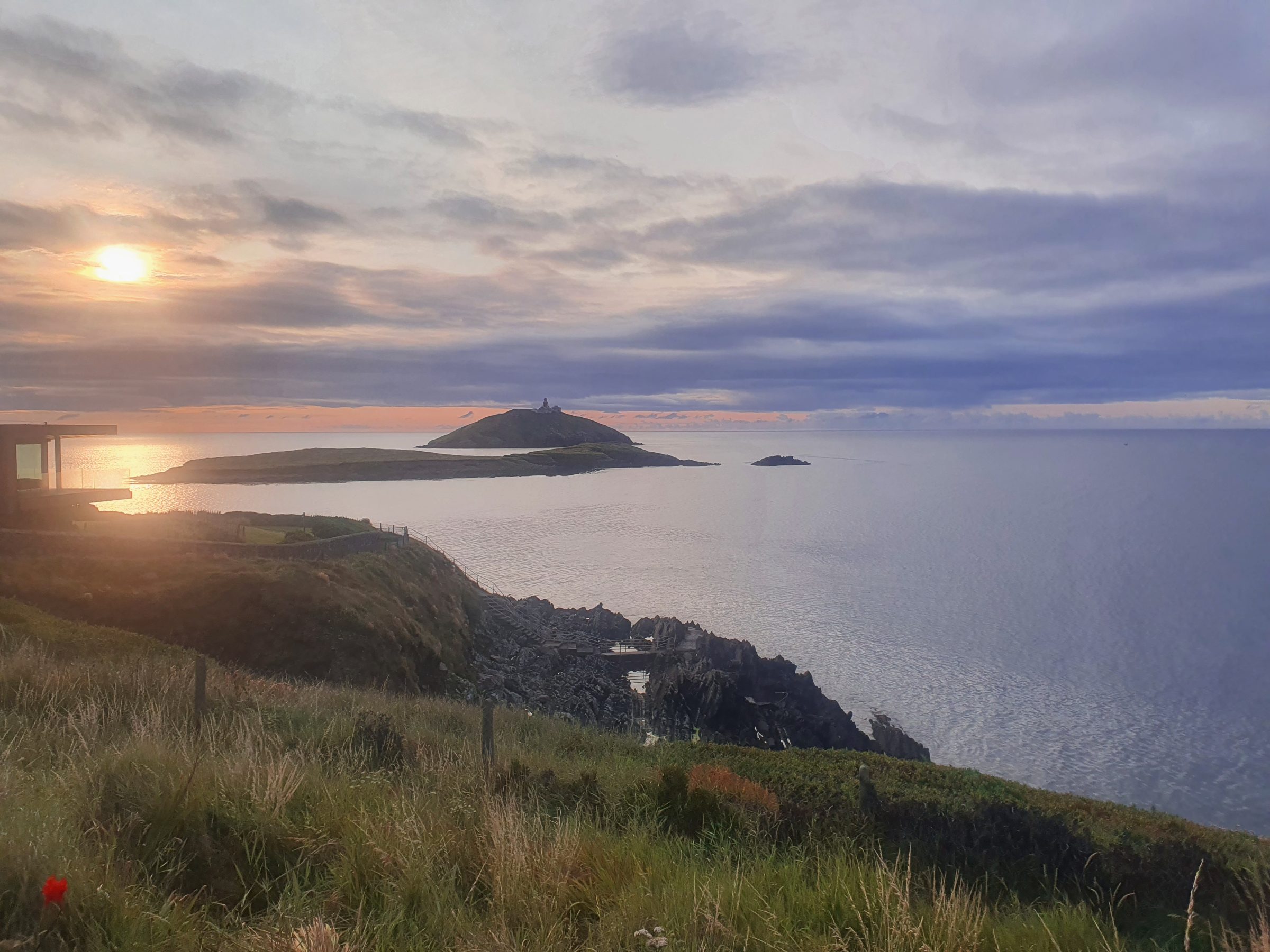 Golden light over a bay on the Ring of Kerry