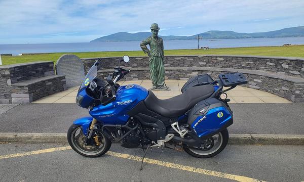 The Charlie Chaplin statue on Waterville's seafront, Ring of Kerry