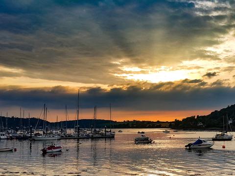 Evening light over the harbour at Kinsale