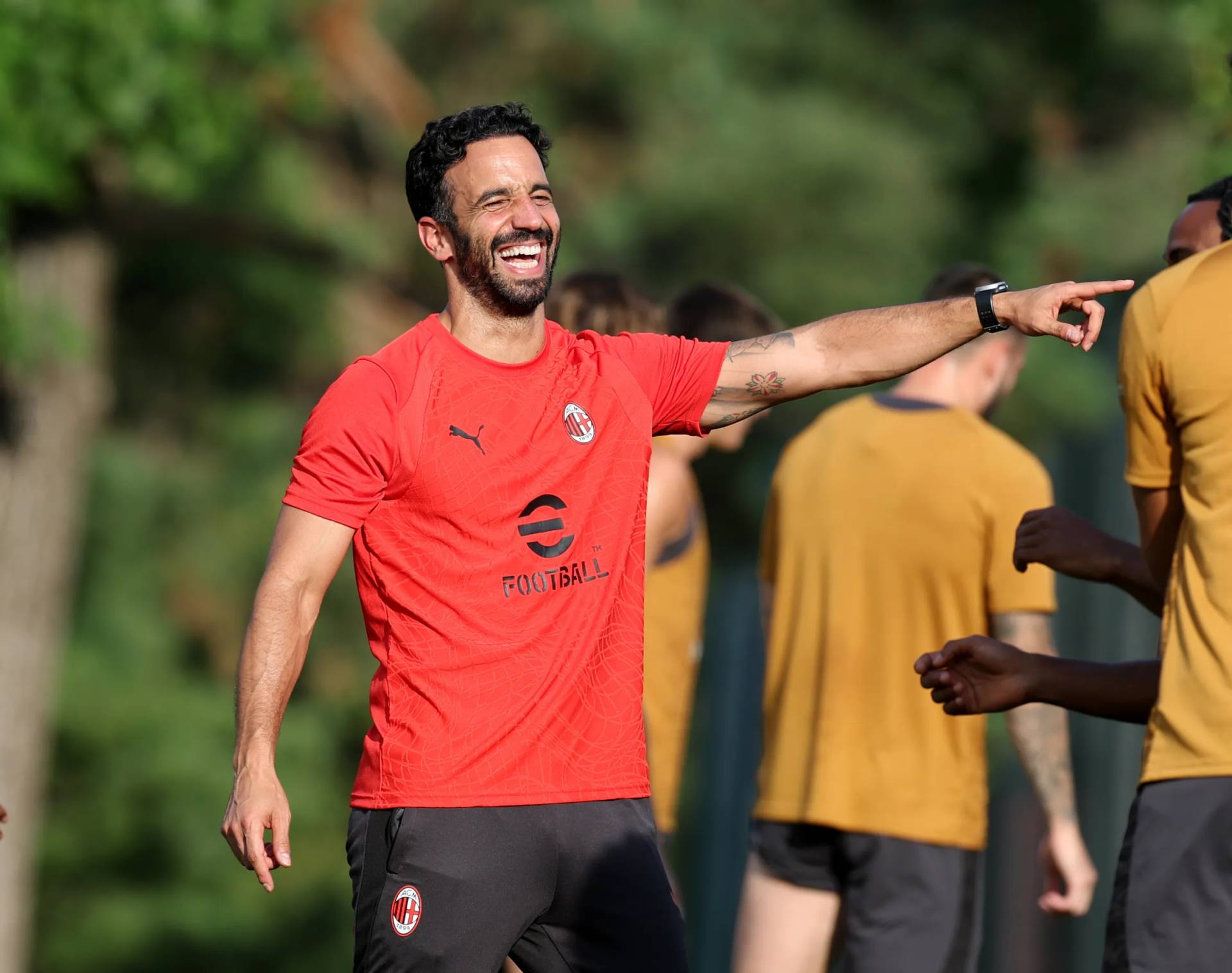 Amorim in Training and Preparation with his new club, the Italian Giant, AC Milan