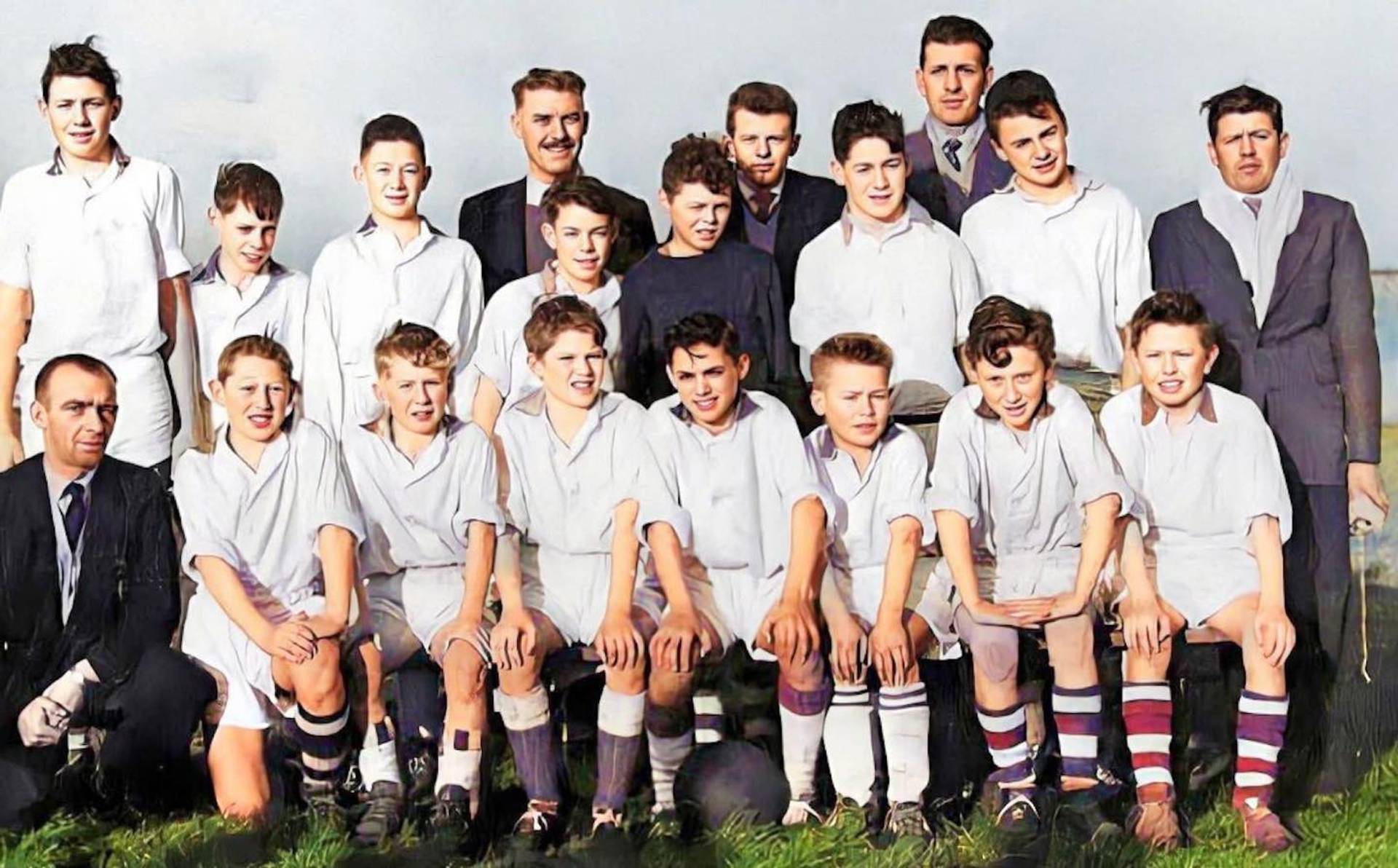 Cregagh Boys football team, Belfast. c1960. Front row, centre - George Best.