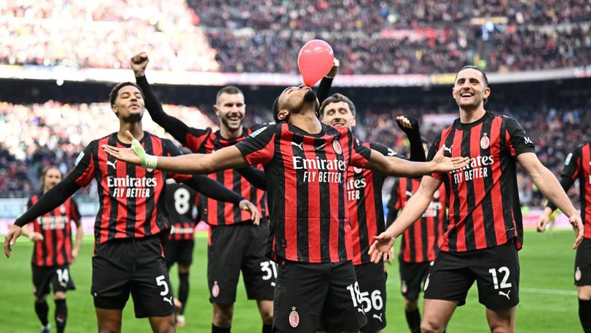 Nkunku AC Milan Verona Celebration
