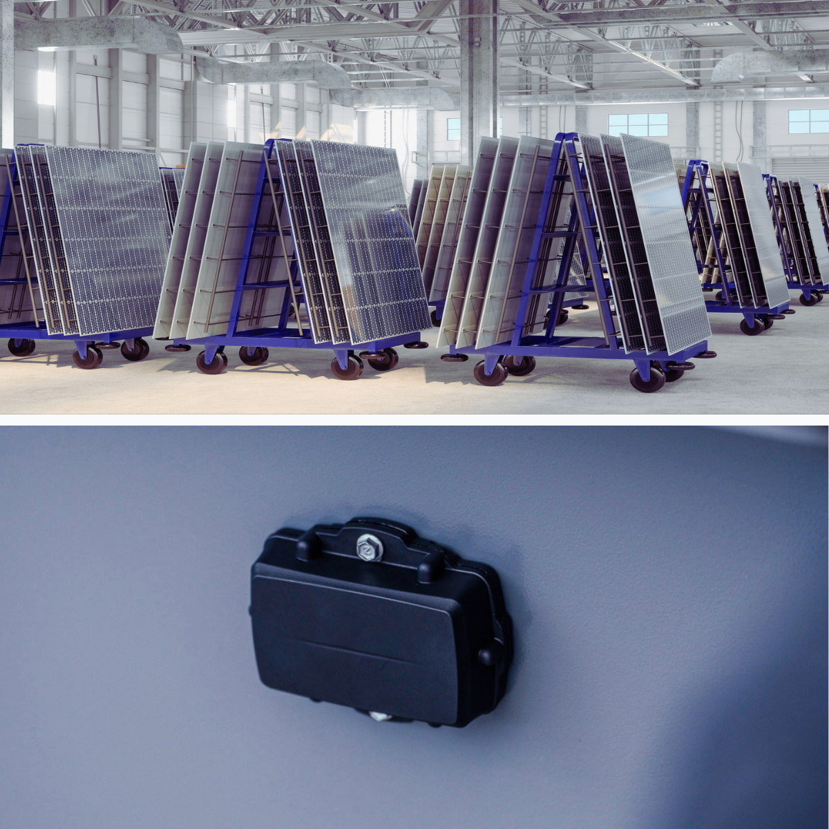 More efficient logistics for transport racks & avoidance of production disruptions