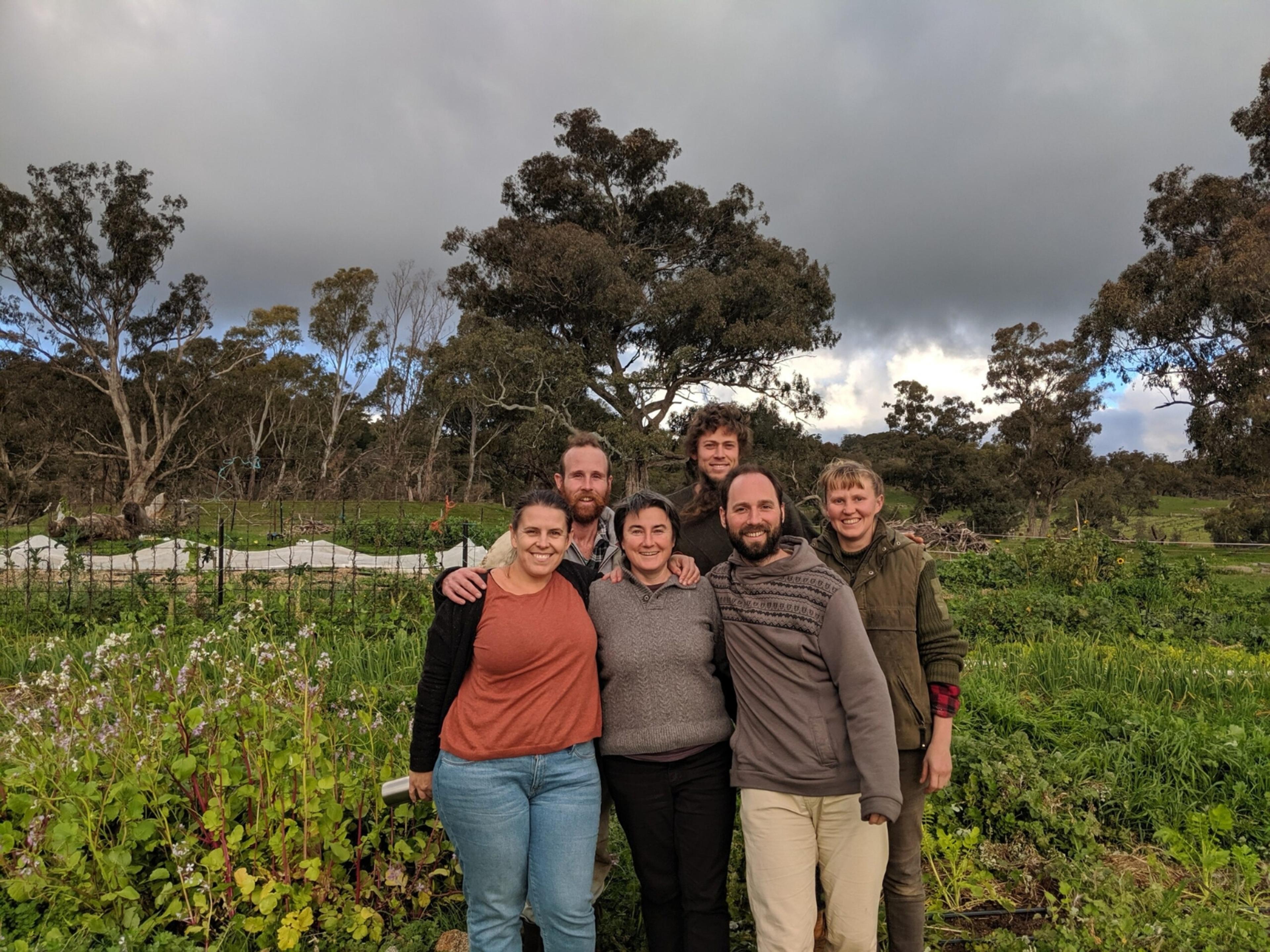 The Open Food Network team out in nature.
