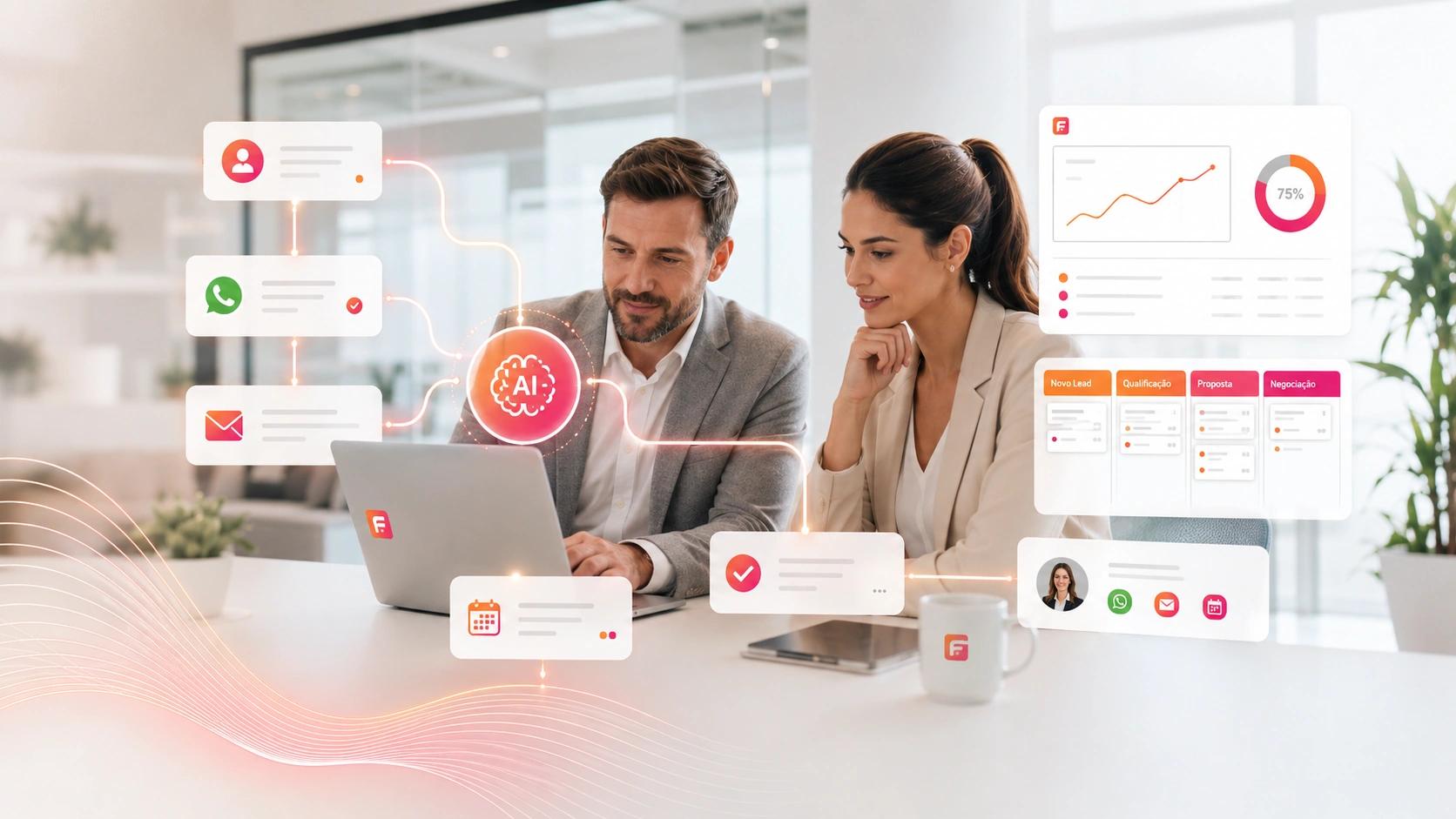 Automação comercial com IA: os tipos, o que dá para automatizar e como funciona