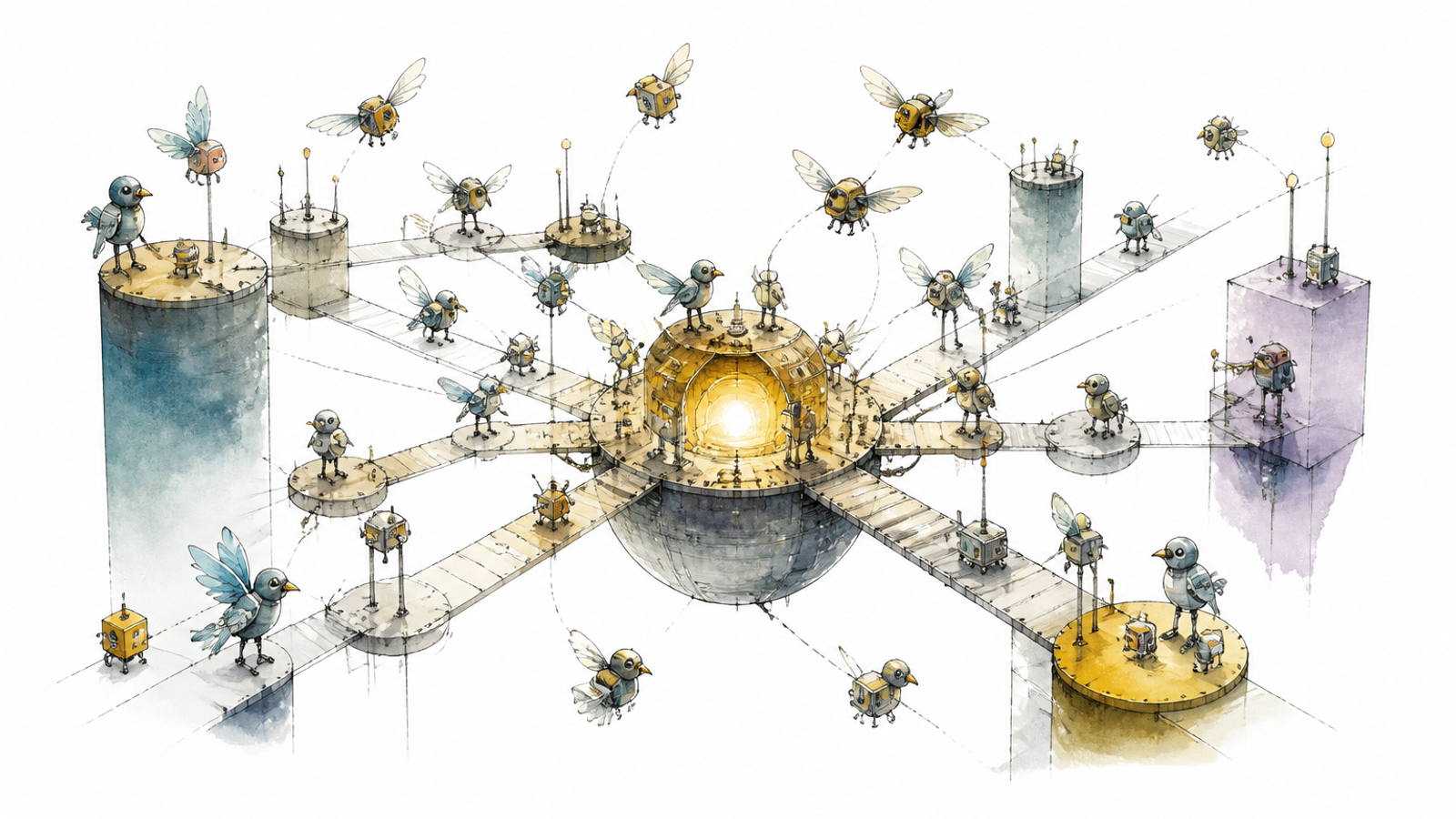 Illustration für why-ai-safety-may-be-shifting-from-the-single-model-to-the-crowd