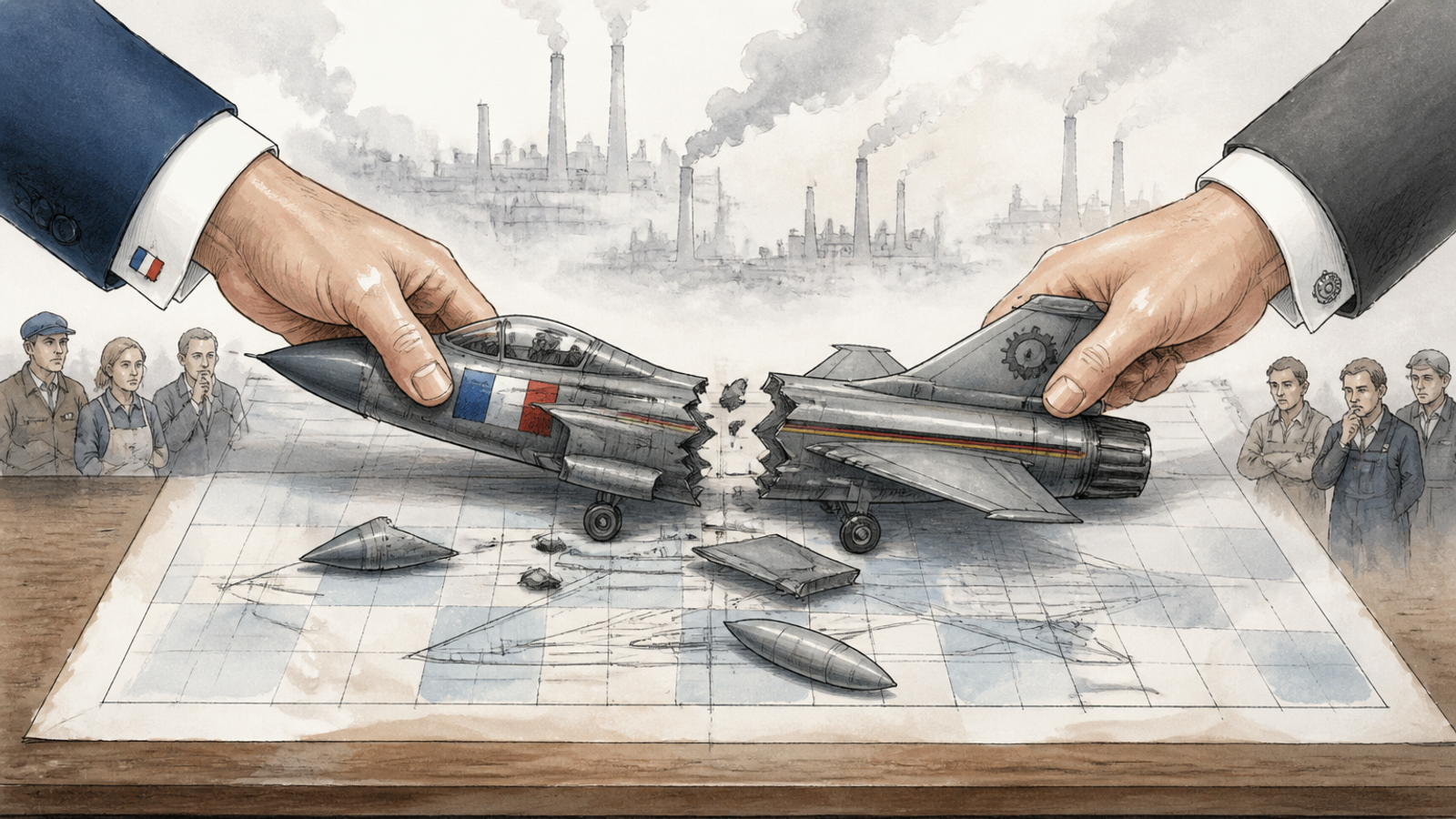 Illustration für fcas-collapse-europe-defence-industrial-nationalism
