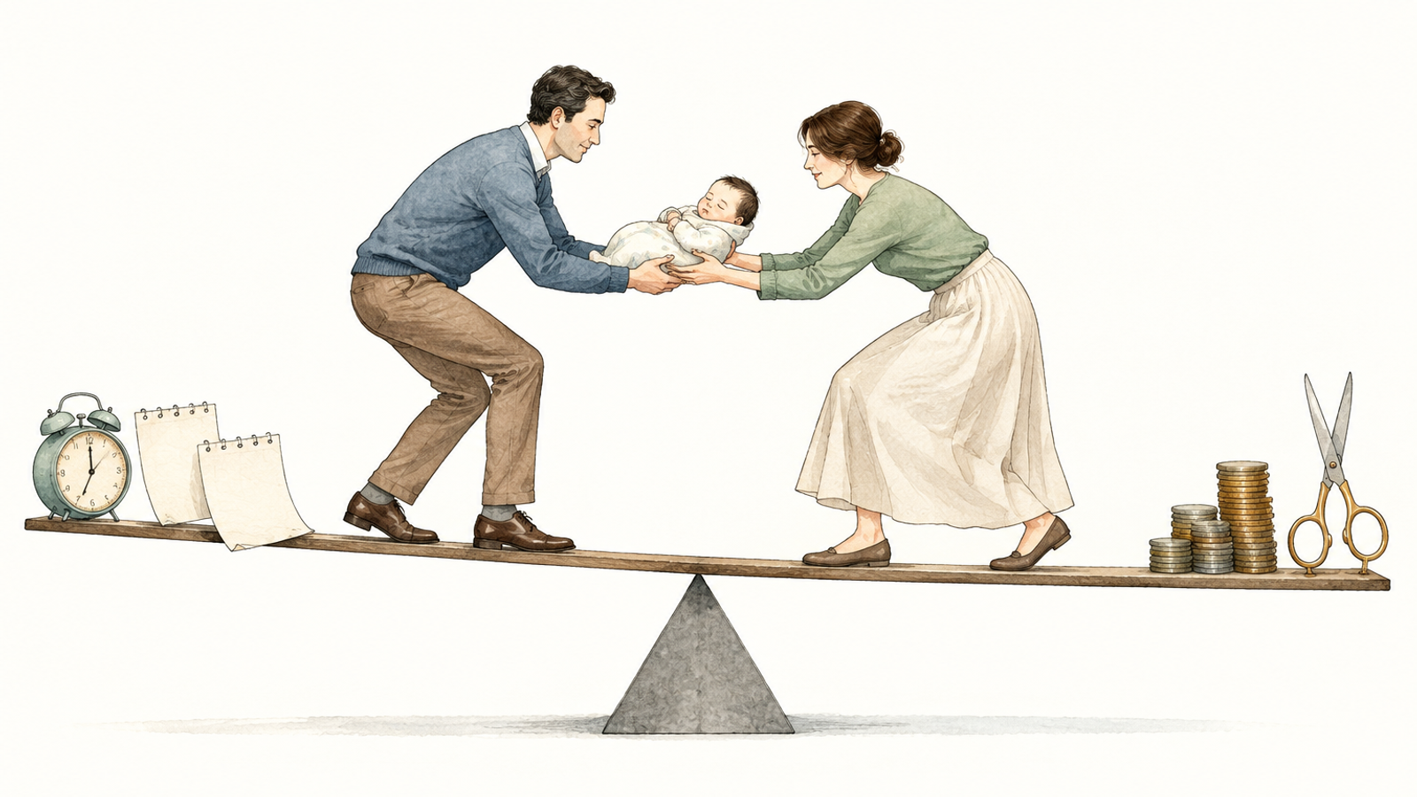 Illustration für prien-elterngeld-kuerzung-familienzeit