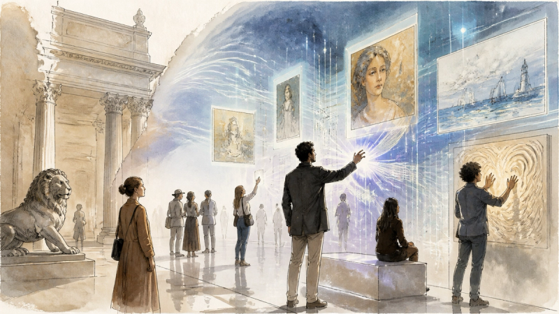 Illustration für when-the-museum-starts-talking-back