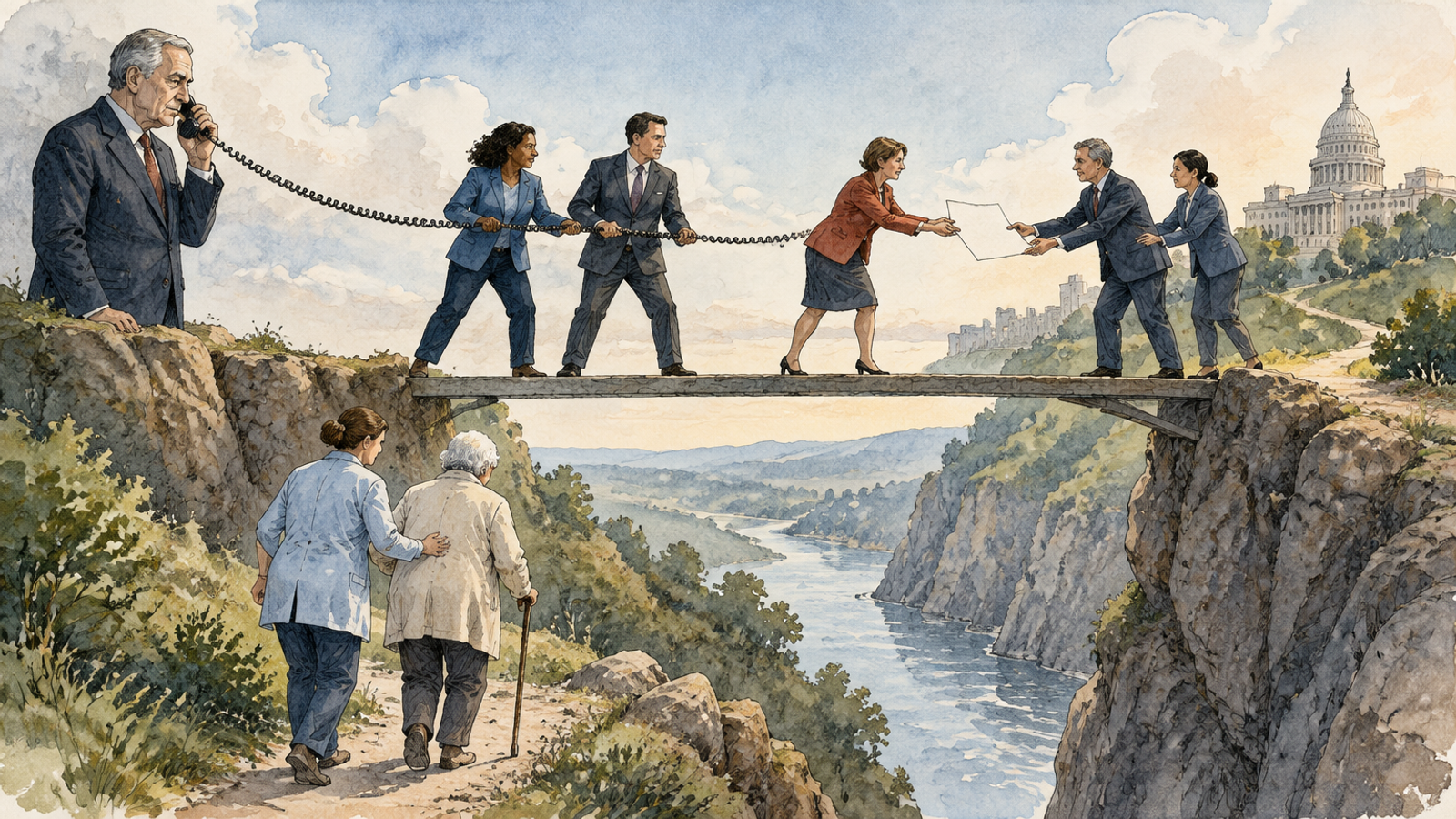 Illustration für steinmeiers-telefonate-koalitionsstreit-regierungsfaehigkeit