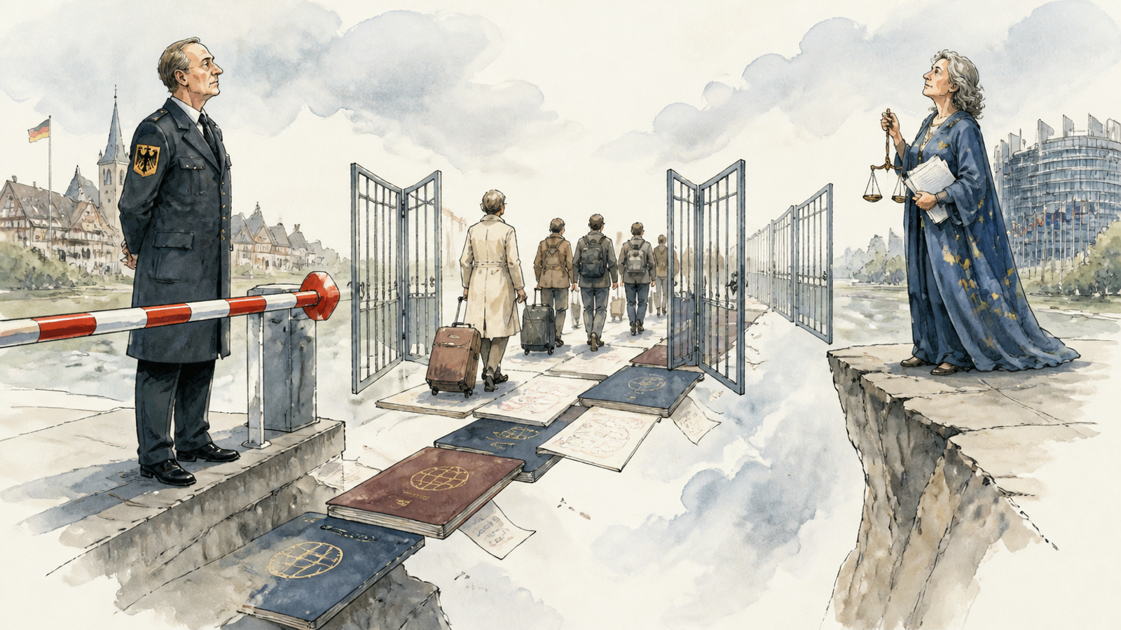 Illustration für berlin-digs-in-on-border-checks-as-brussels-questions-the-legal-basis