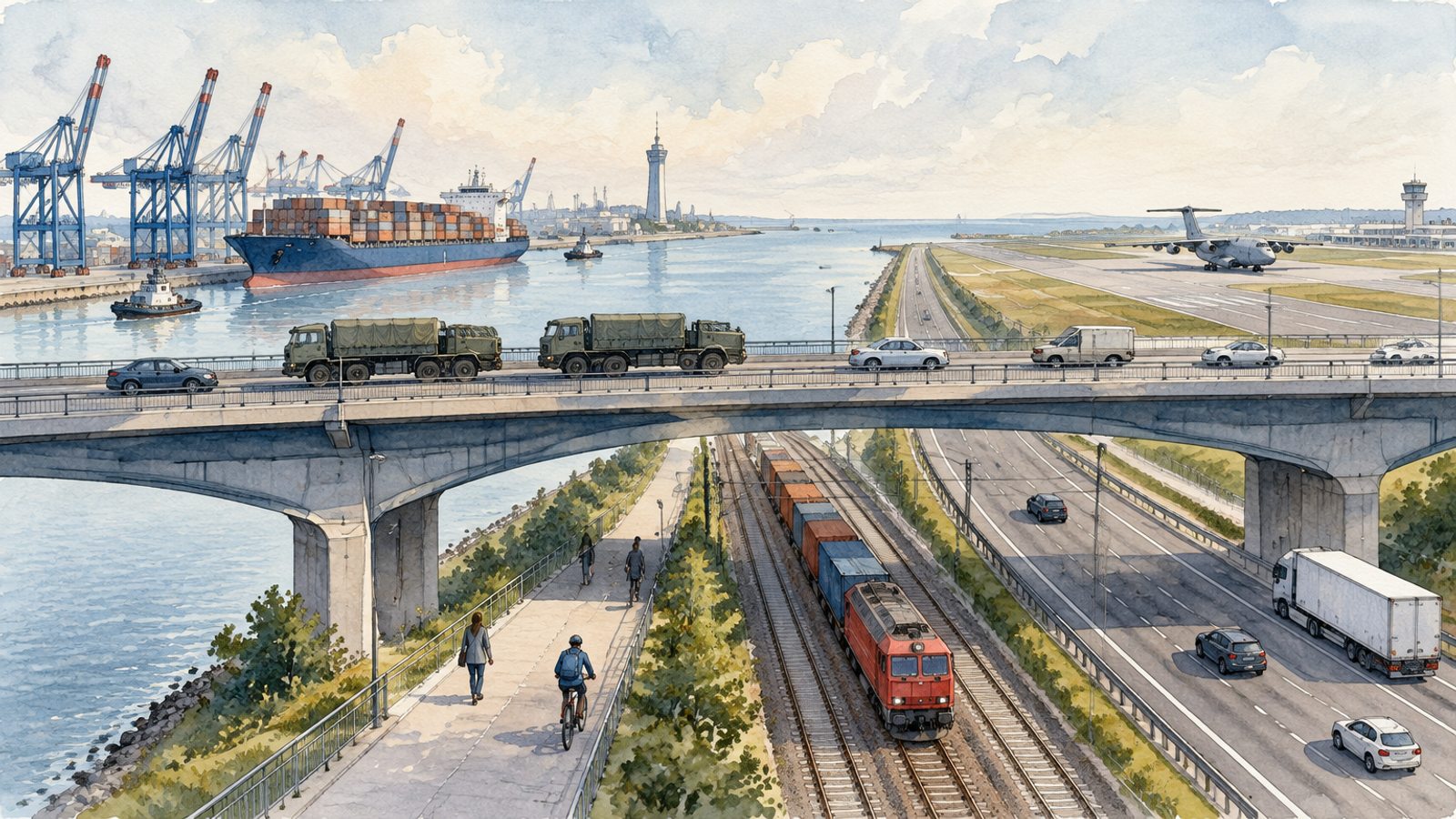 Illustration für bremerhaven-nato-drehscheibe-abschreckung-braucht-bruecken