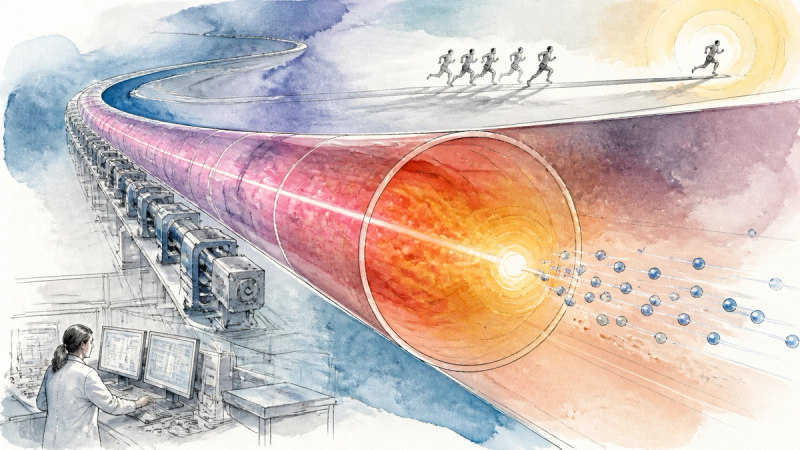Illustration für flying-focus-laser-plasma-accelerators