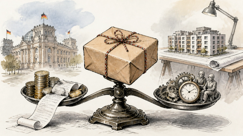 Illustration für germany-coalition-reform-package-tax-relief-housing-test