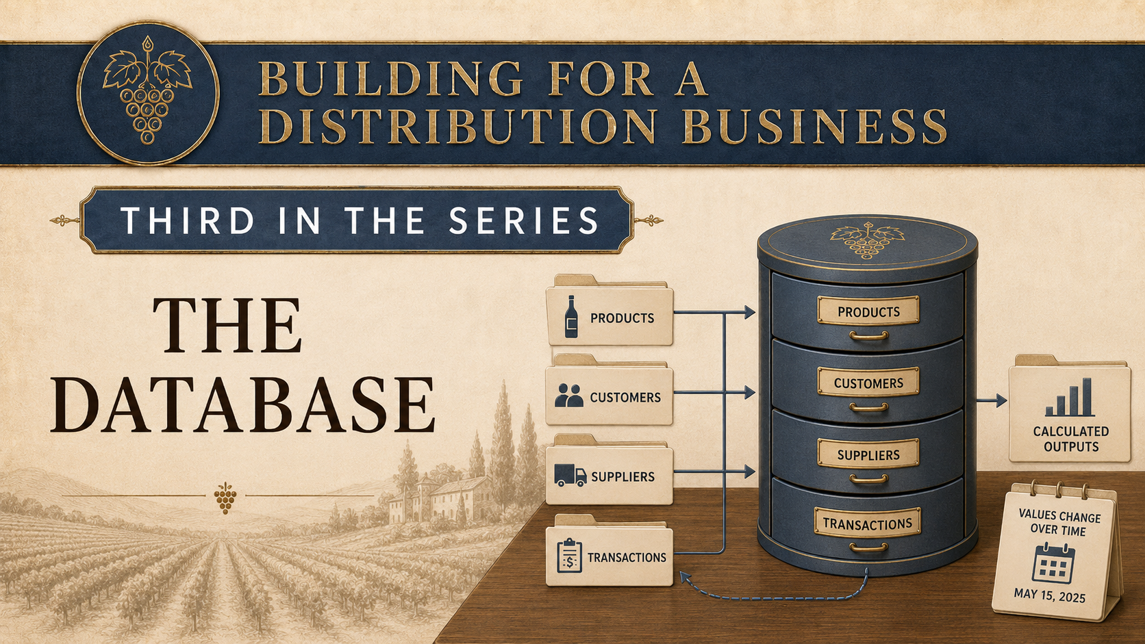 Building for a Distribution Business Series: #3 The Database project banner