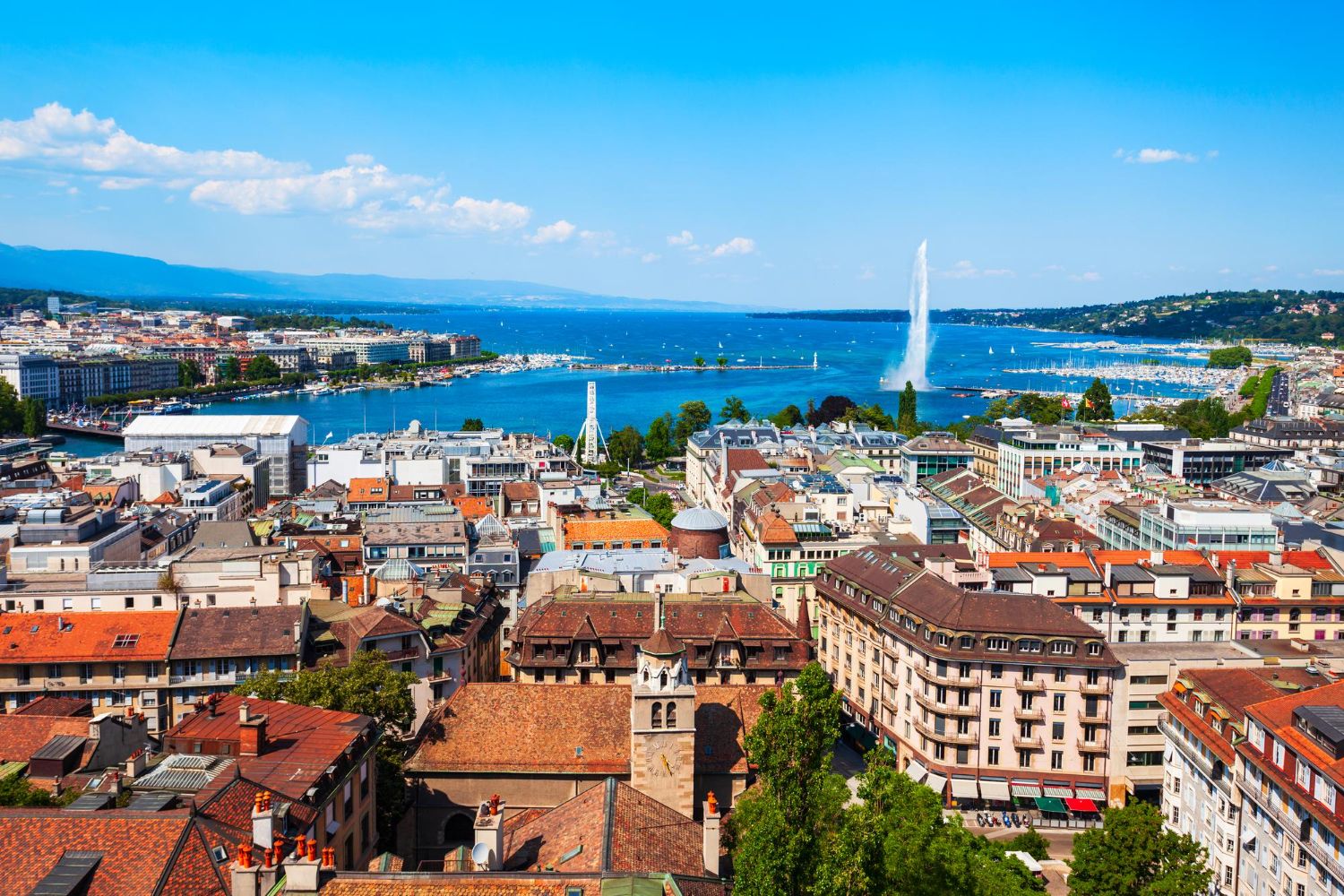 Vue de Genève, destination couverte par KFM Protection