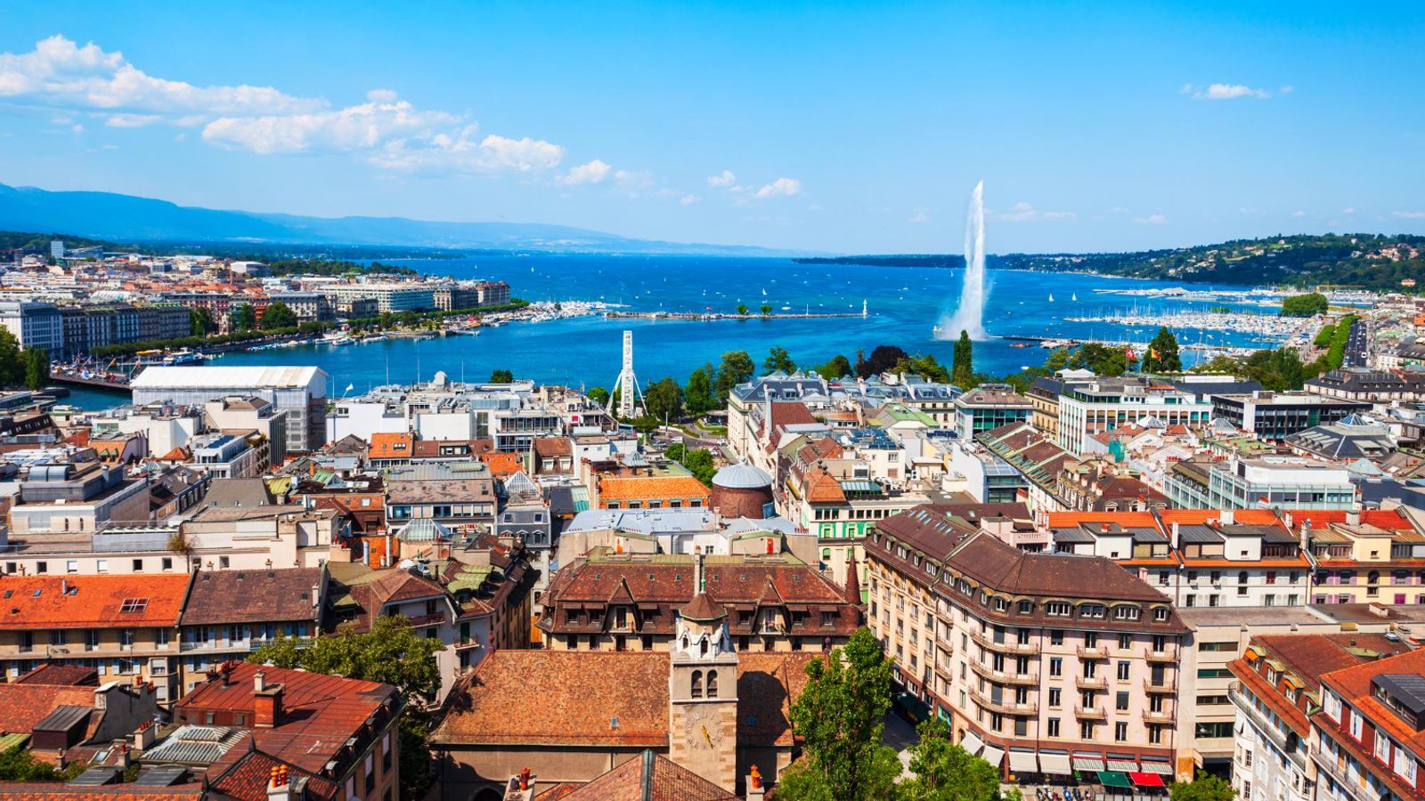 Vue de Genève, destination couverte par KFM Protection
