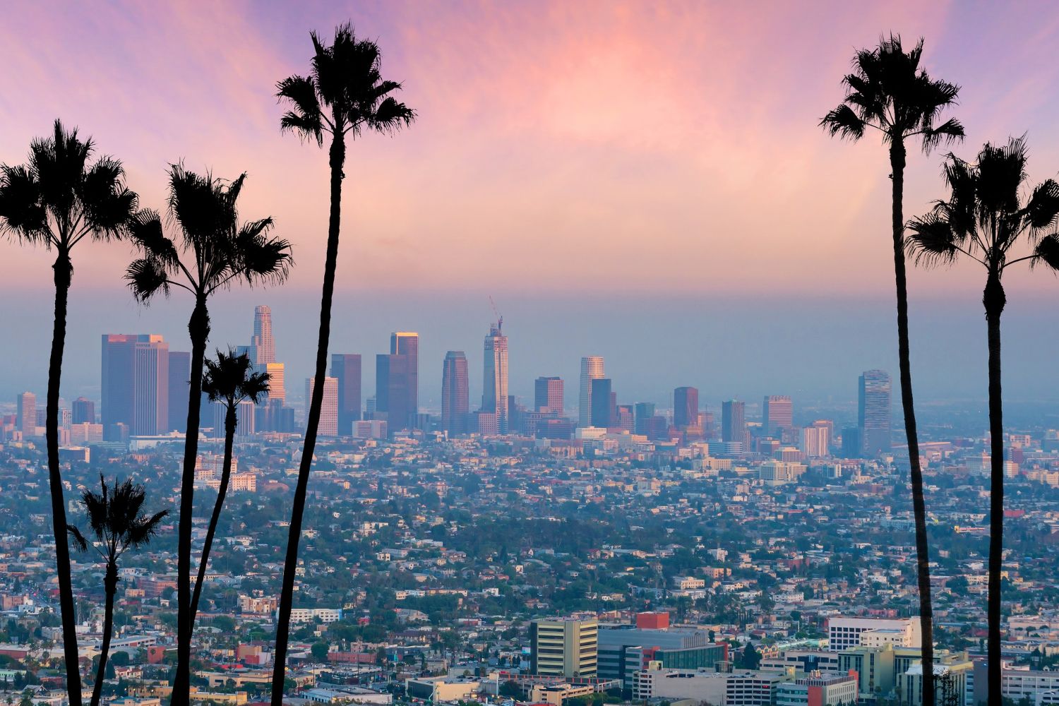 Vue de Los Angeles, destination couverte par KFM Protection
