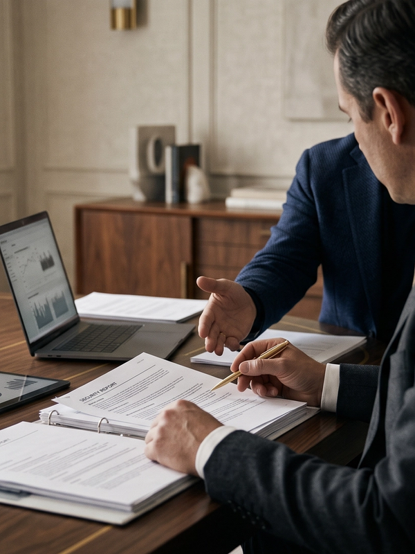 Audit stratégique de sécurité mené par un consultant KFM Protection