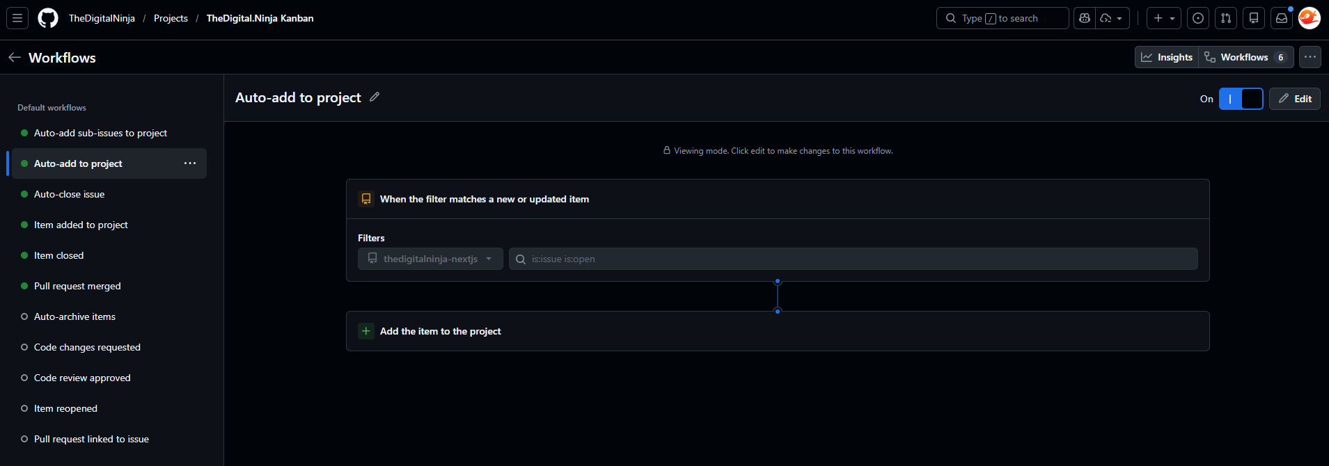 Github Workflow Example