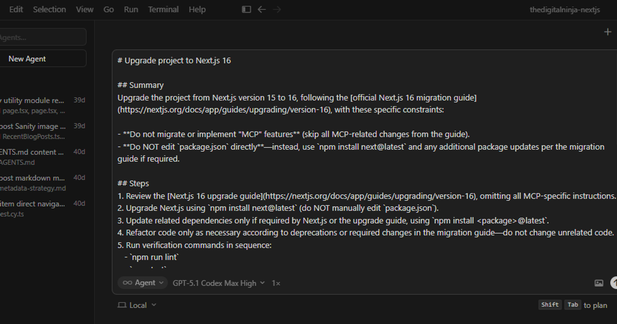 My Agentic AI Development Workflow